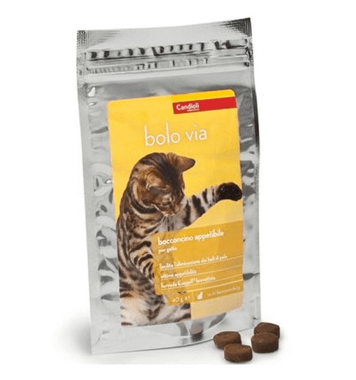 Bolo via Candioli 50 gr Per eliminare bolo di peli gatto