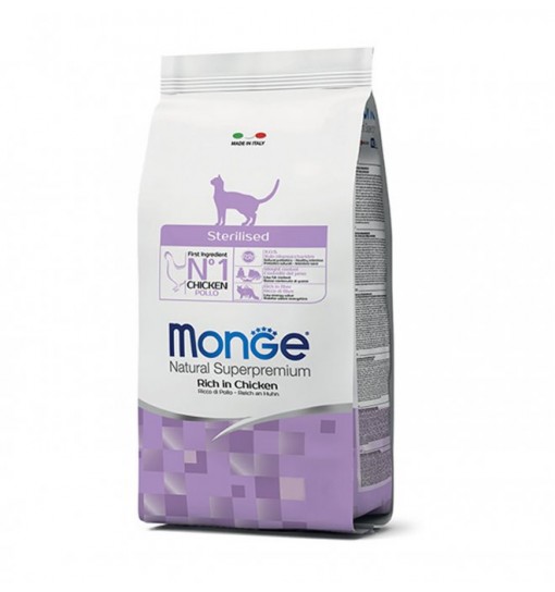 Mangime per gatti Monge Sterilizzato Pollo 1,5 kg