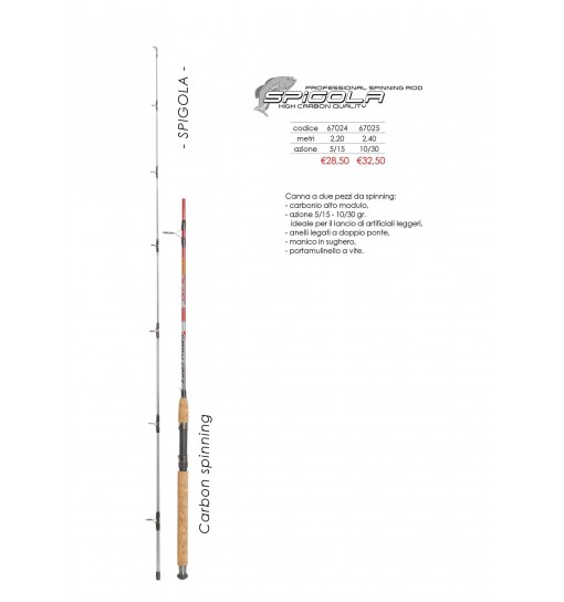 Canna Spigola Azione 5/15 gr 2,20 MT Expert Predator Spinning