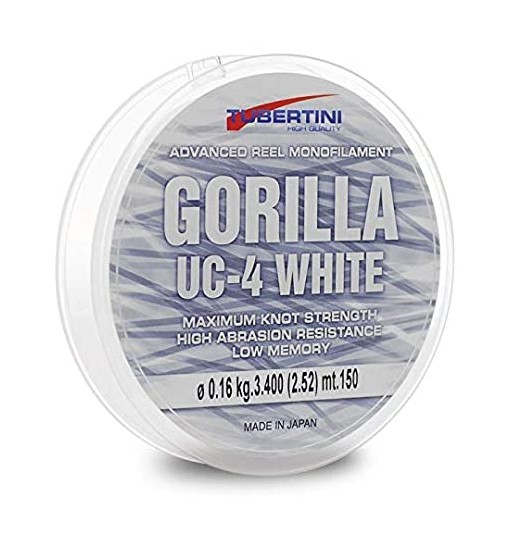 Filo per mulinelli Gorilla UC 4 White 0,20 mm mt 350 Tubertini