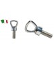 GALLETTO CON PERNO IN ACCIAIO INOX
