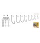 Ami inox serie 1044 3/0 con occhiello Expert predator 10 pz
