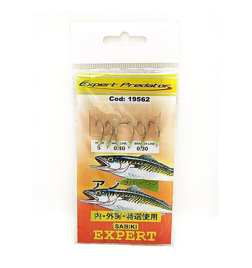 Pescacciatori Sabiki Expert Predator cod 19562 verde amo n. 1