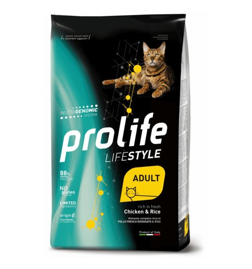 Prolife gatto adult Pollo e riso life style 1,5 kg