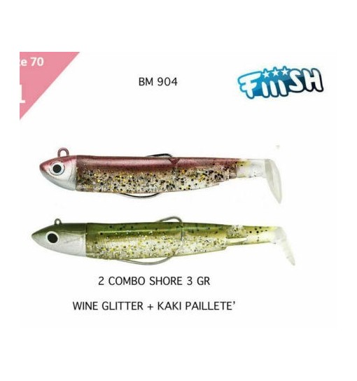 Black minnow 70 n 1 Double Combo 3 gr 2 PZ