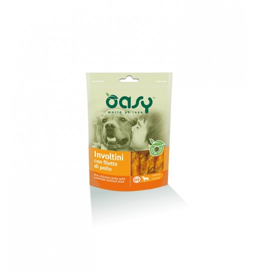Oasy Involtini con filetto di anatra100 gr snack