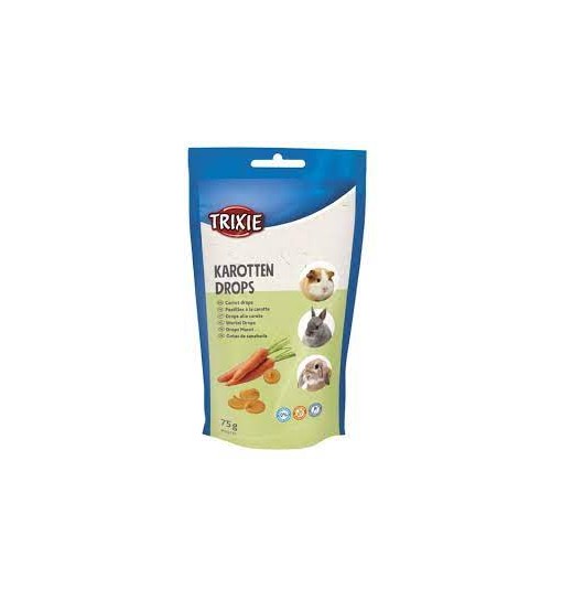 Drops con carota snack per conigli 75 gr trixie