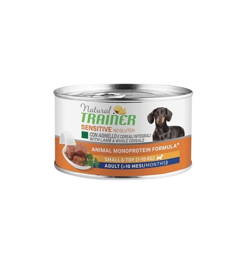 Scatolette Natural trainer sensitive con Agnello 150 gr