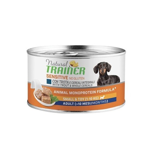 Scatolette Natural trainer sensitive con Trota 150 gr