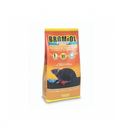 Esca Rodenticida Bromiol pasta pronta a l'uso 1,5 kg