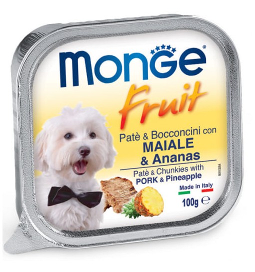 Umido patè Monge Fruit con Maiale e Ananas 100 gr