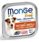 Umido patè Monge Fruit con Tacchino e Mirtilli 100 gr
