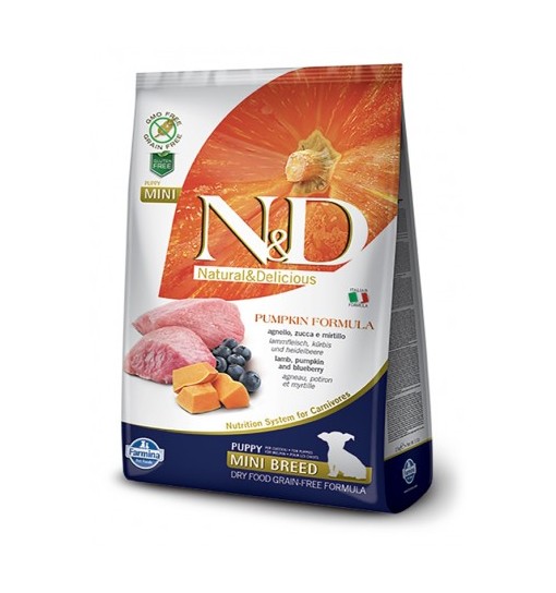 N&D Pumpkin Puppy Mini agnello zucca e mirtilli 7 kg