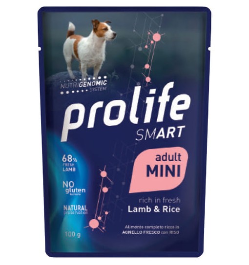 Prolife Adult Mini Agnello e riso bustine 100 gr smart
