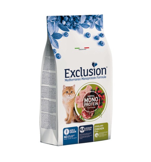 Exclusion monoproteico al pollo Sterilized 300g mediterraneo