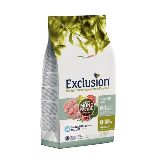 Exclusion monoproteico al pollo small 2 kg mediterraneo