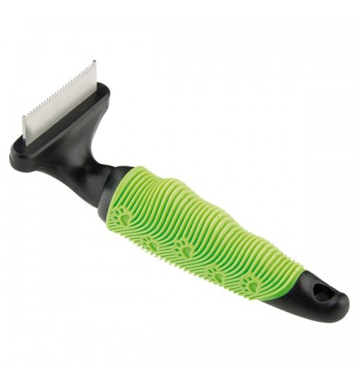 FARM COMPANY Rastrello rimuovi pelo Medium 76mm per Cane e Gatto con manico antiscivolo