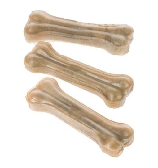 Ossi pressati in pelle bovina naturale YOSS 10cm, 3pz
