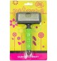 Pet Care Cardatore Soft Antiscivolo con Punte in PVC, Medium, Taglia Unica, Verde-Nero
