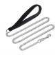 Trixie Guinzaglio Catena con Maniglia in Nylon lunghezza 1,1mt/2mm Nero