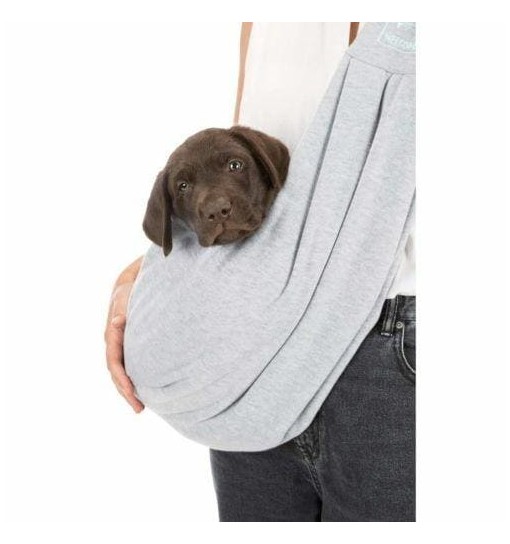 TRIXIE Trasportino Frontale per Animali Junior Grigio Chiara borsa frontale