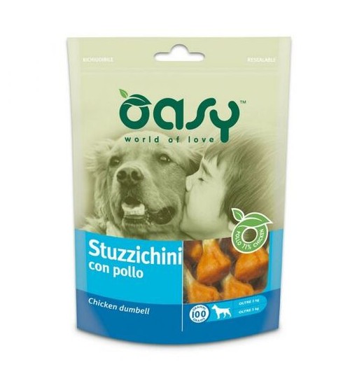Oasy snack stuzzichini di pollo gr. 100