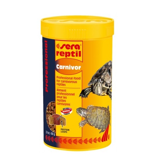 Sera reptil Carnivor Mangime per Tartarughee Rettili Carnivori 1000 ml