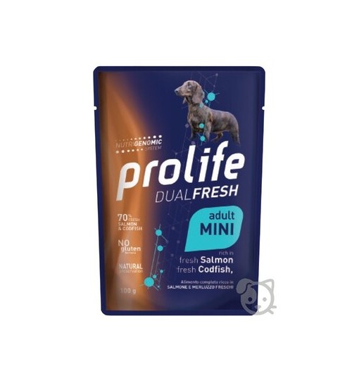 Prolife Dog Dualfresh Adult Mini Salmone e Merluzzo - 100 gr