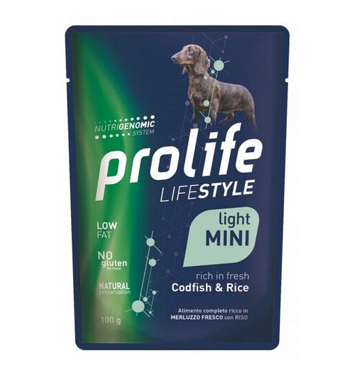 Prolife Dog Lifestyle Light Mini Merluzzo e Riso - 100 gr