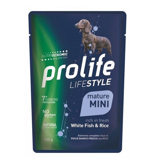 Prolife Dog Mature Mini Pesce Bianco e Riso - 100gr