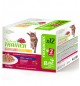 Multipack bustine gatto natural trainer sterilizzato umido con Merluzzo e con tacchino Bocconcini in salsa 85 gr