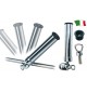 Porta canna a battagliola in ottone orientabile