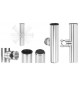 Portacanna orientabile inox 316 per tubo 25/32