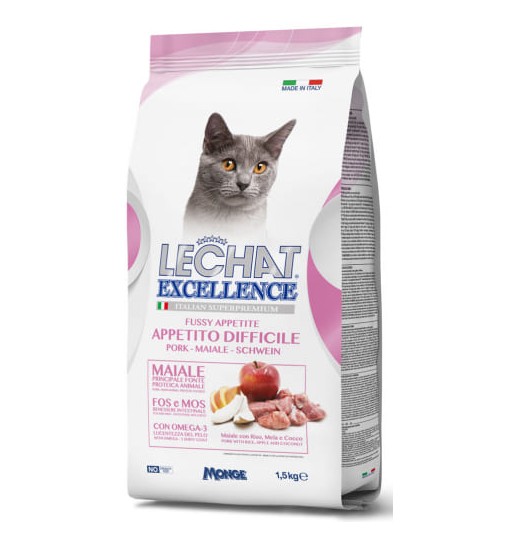 Lechat Excellence gatto adult Appetito difficile maiale 1,5 kg