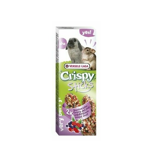 Stick per conigli e chinchinlà frutti di bosco 110 gr