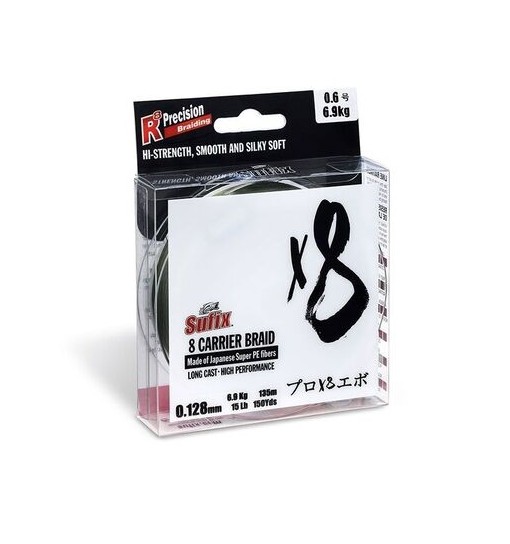 Trecciato Sufix 8 capi 0,128 mm