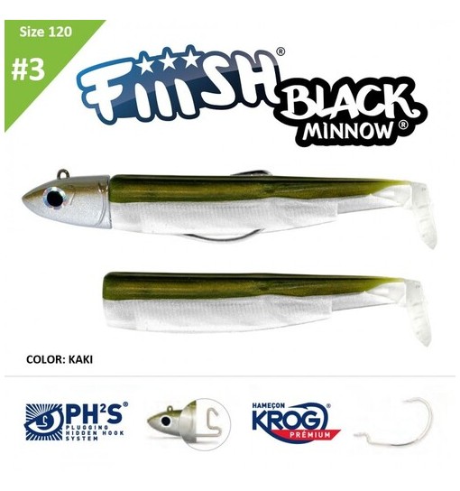 Black minnow 120 n 3 OFF Shore BM 191 - FIIISH + 1 corpo Kaki