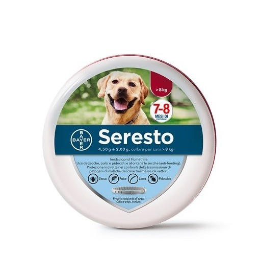 Collare Antiparassitario Seresto per cani superiori di 8 kg