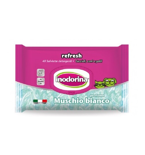 Salviette Inodorina refresh con Muschio Bianco 110 pz