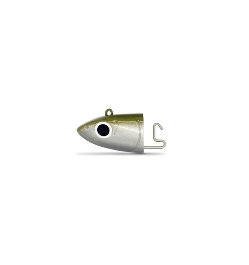 Black minnow BM002 BM3 2x Heads Offshore - 25g - Khaki testina piombata