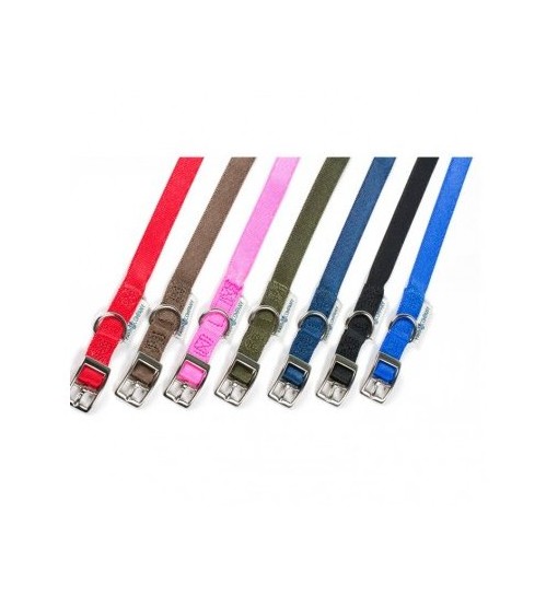 Collare Cane c/fibbia in nylon Blu tg L