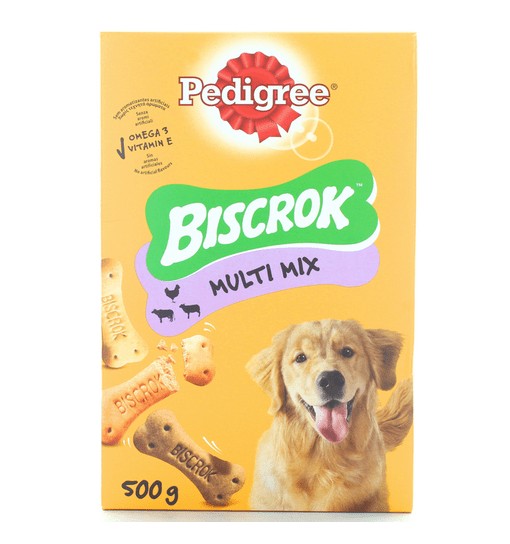Biscotti pedigree Biscrok multi mix 500 gr