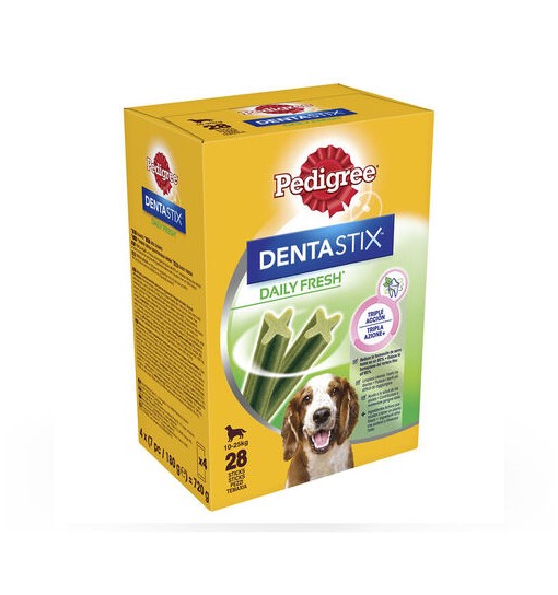 Dentastix daily fresh medium 10/25 kg 28 pezzi gr 180