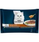 Purina Gourmet Perle Umido Gatto, Trionfo Di Salsa Gatto Con Manzo, Pollo - buste da 85 g ciascuna