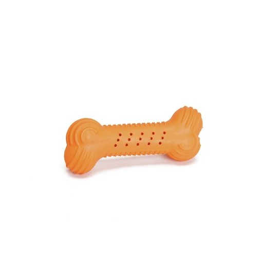 Gioco per cani osso gomma rubber 14 cm Crunchy Bone