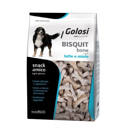 Biscotti per cani golosi Latte e miele 600 gr