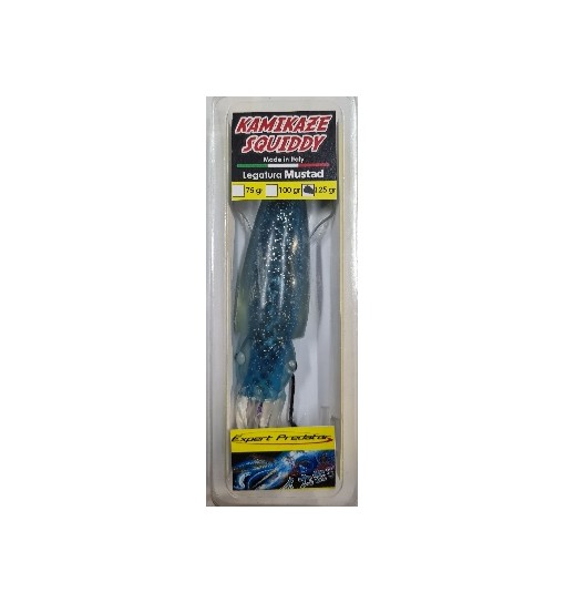 Kamikaze squiddy 125 gr calamaro azzurro glitterato