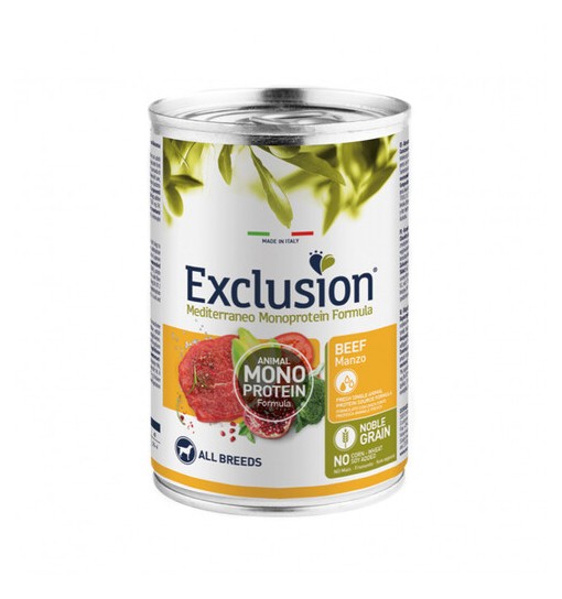 Exclusion Umido manzo Adult all breeds monoproteico 400 gr