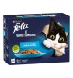 Felix le Ghiottonerie Salmone Tonno 6 x in gelatina,12 pz