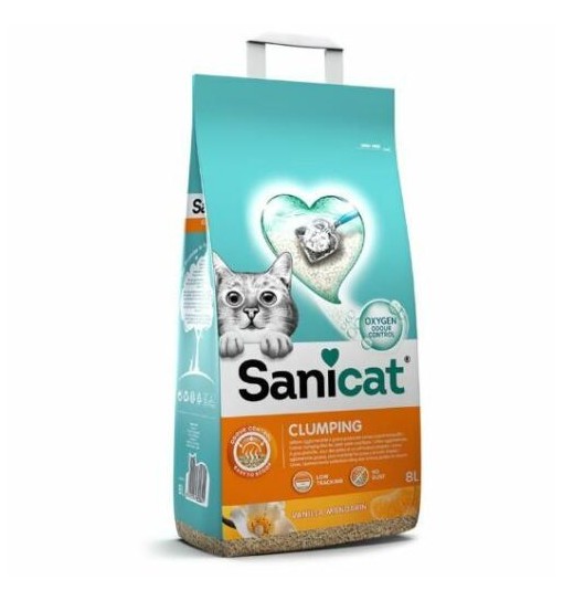 Sanicat Lettiera Agglomerante Duo alla Vaniglia e Mandarino 10L